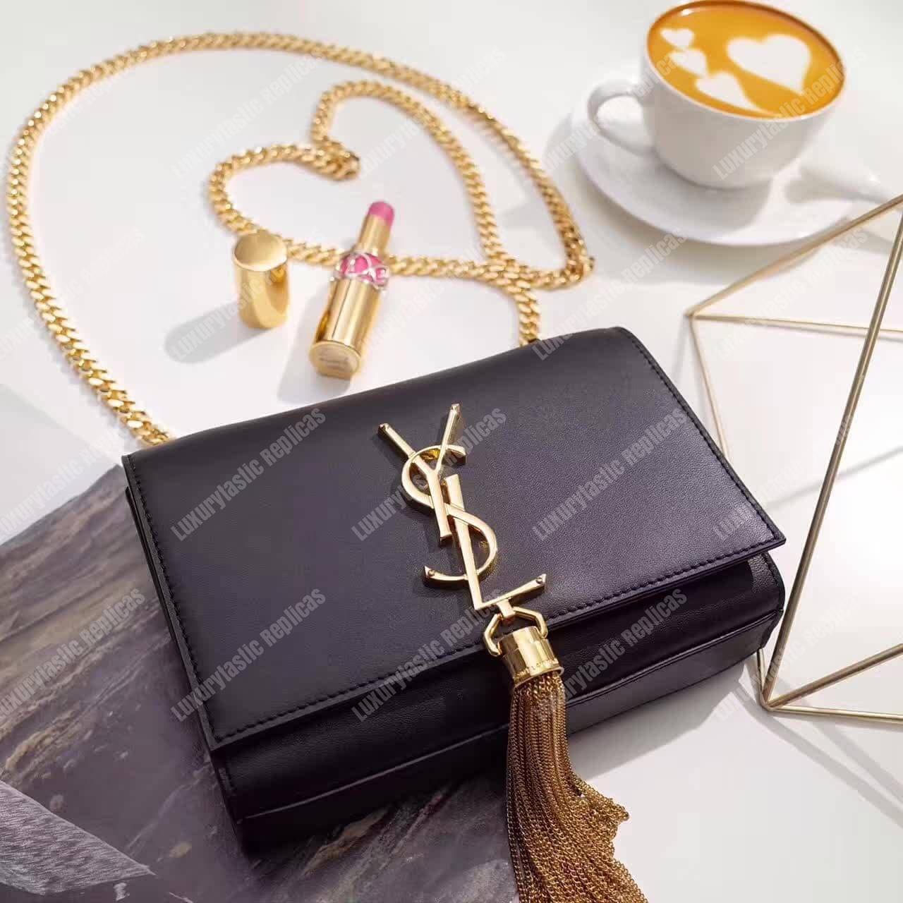 Saint Laurent Classic Small Kate Tassel Chain Black