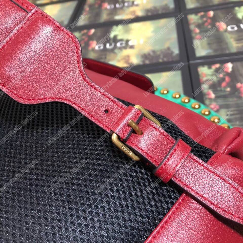 G*u*i re(belle) leather backpack cerise