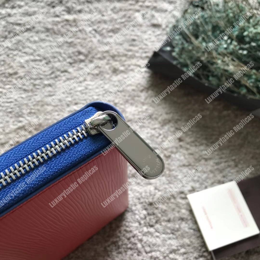 LV Zippy Wallet Epi Leather Coquelicot