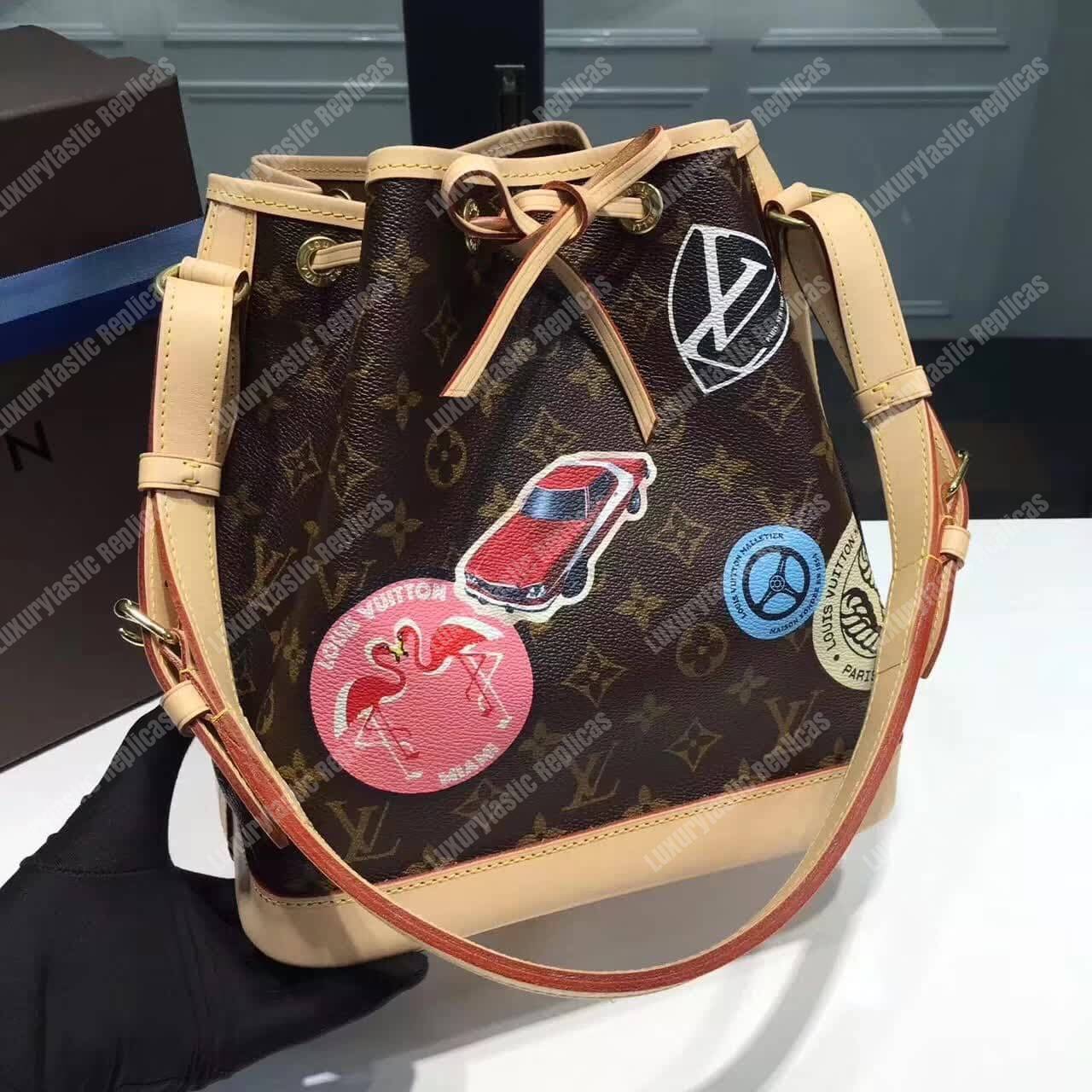 LV Petit Noe BB World Tour Monogram Canvas