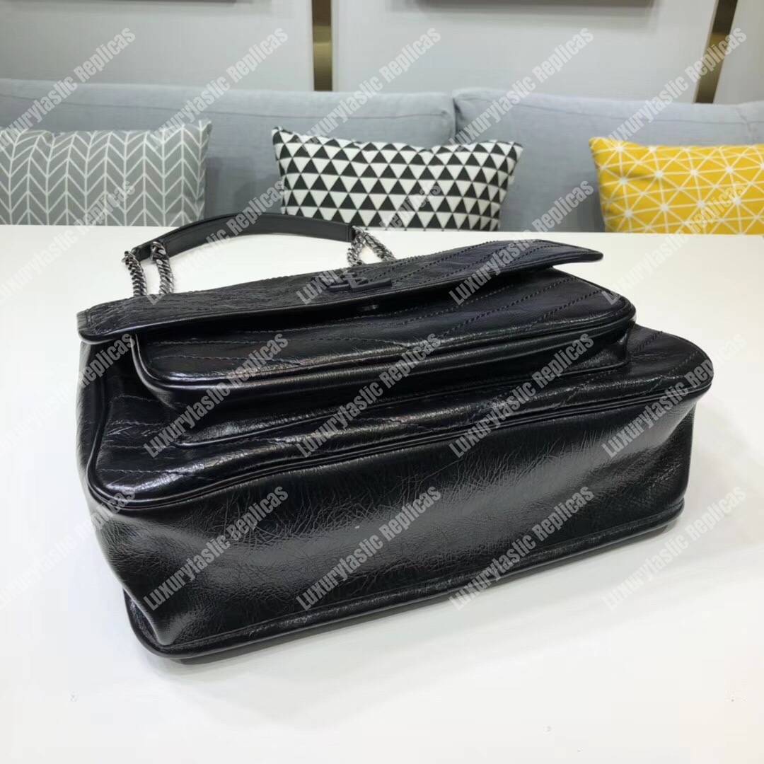 Saint Laurent Niki Large In Vintage Leather Black