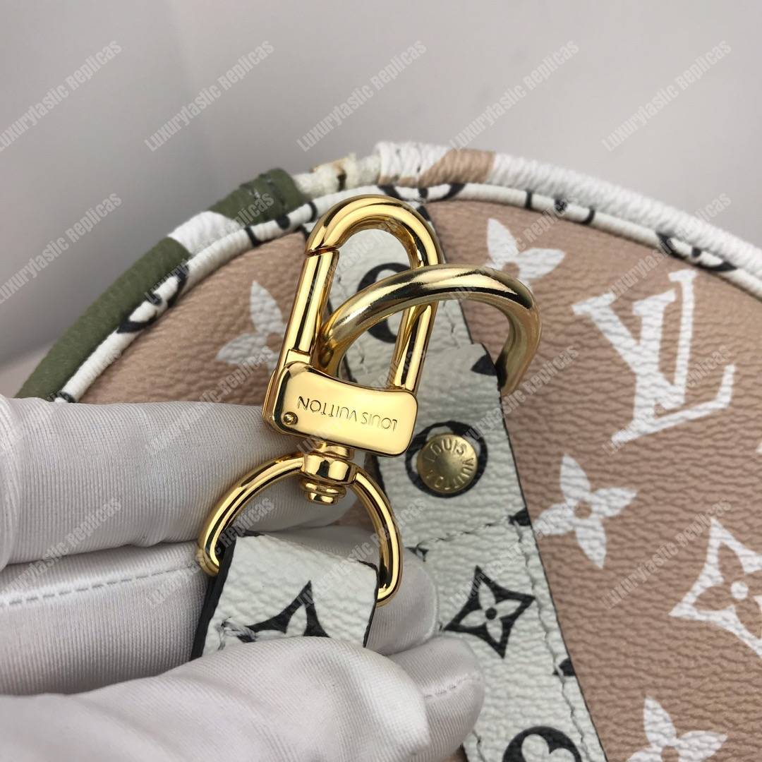 LV Speedy Bandouliere 30 Monogram Geant Creme