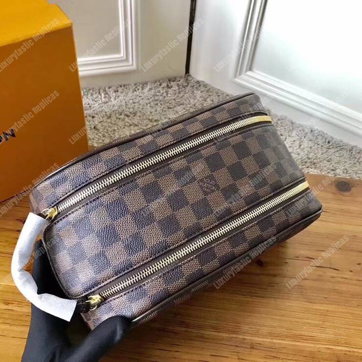 LV King Size Toiletry Bag Damier Ebene