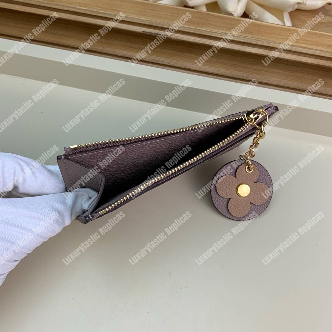 LV Zipped Card Holder Monogram Taupe