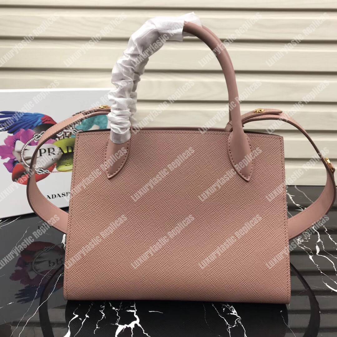 Pra*a monochrome saffiano leather bag magnolia