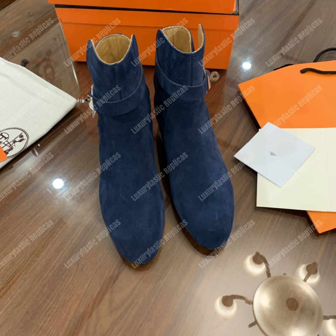 H**mes neo ankle boot blue