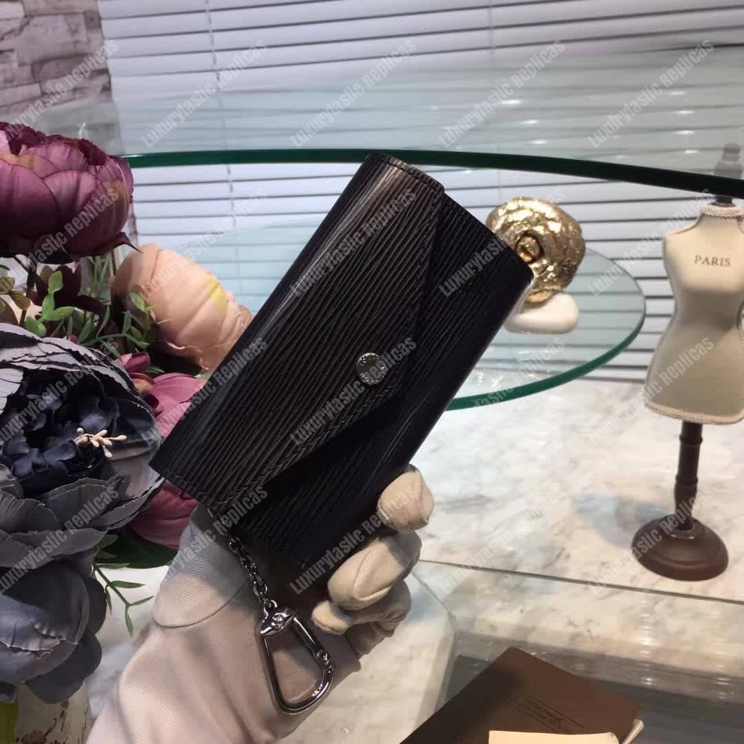 LV Key Pouch Epi Leather Noir