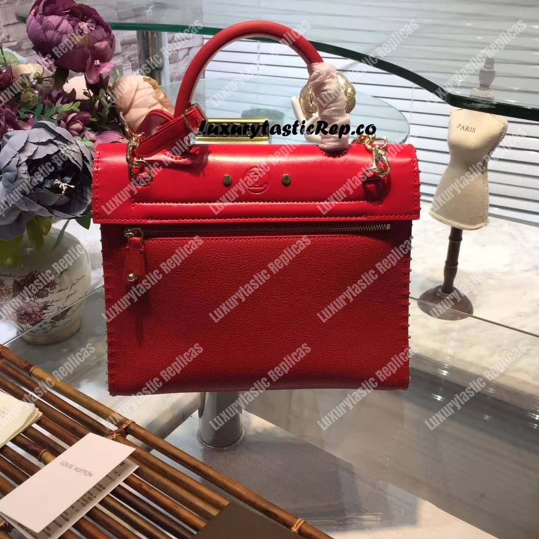 LV City Steamer One Handle Bag Red