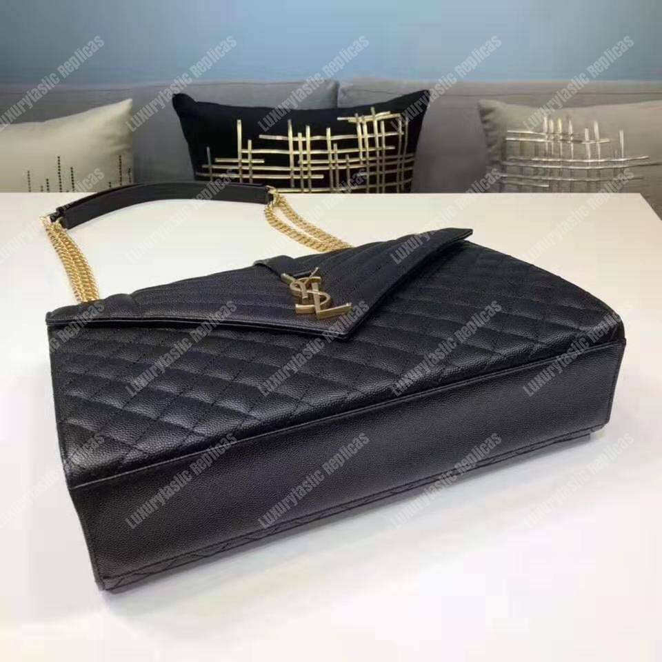 Saint Laurent Classic Large Soft Envelope Black