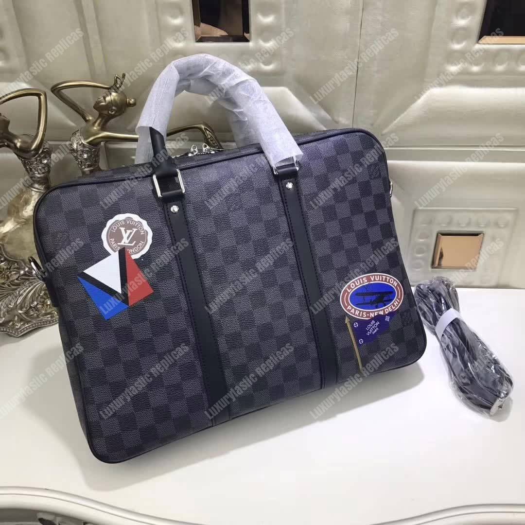LV Porte-Documents Voyage PM Bag Damier Graphite Canvas LV League 2017