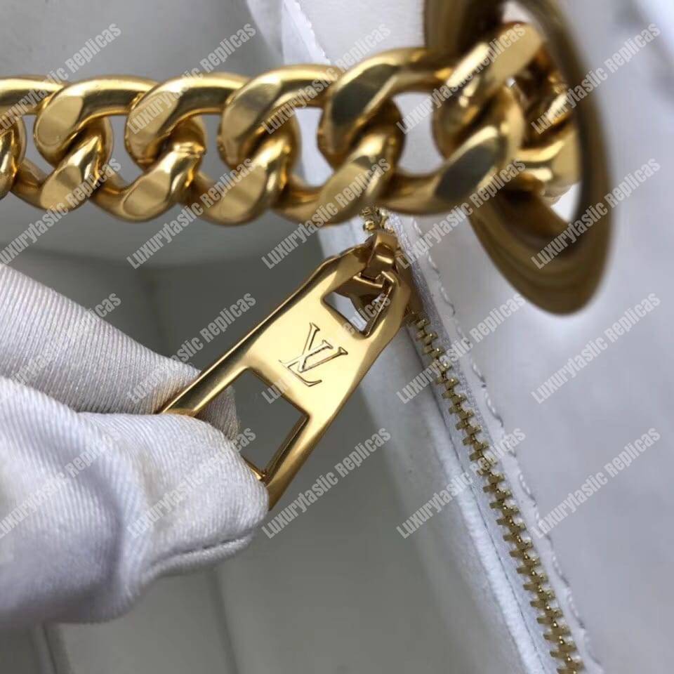 LV New Wave Chain Tote White
