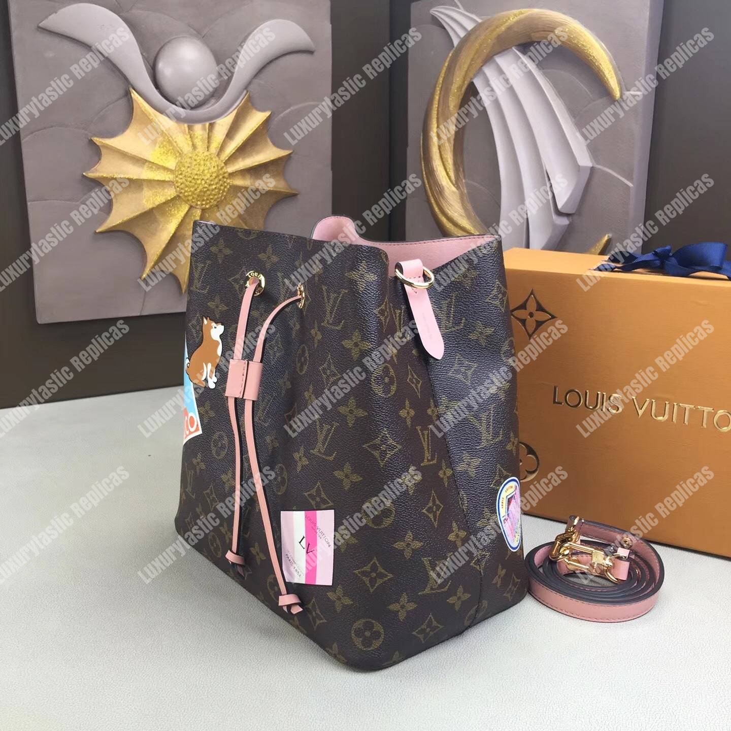 LV NéoNoé Monogram Special Edition Pink