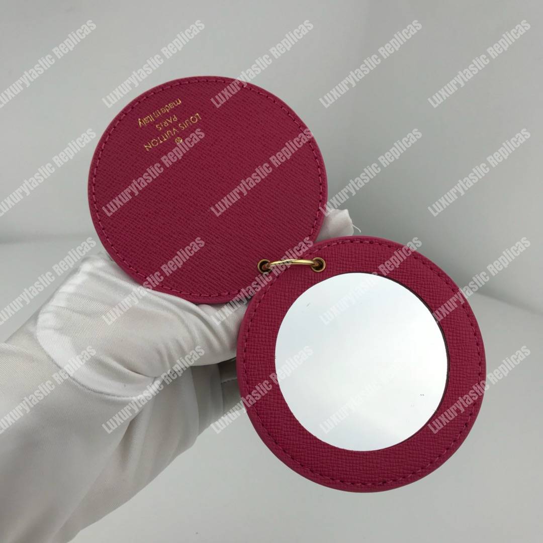 LV Mirror Bag Charm & Key Holder Monogram/Fuchsia