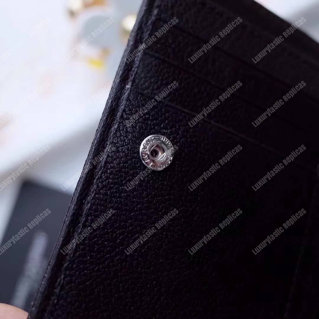 Saint Laurent Compact Zip Around Wallet Black