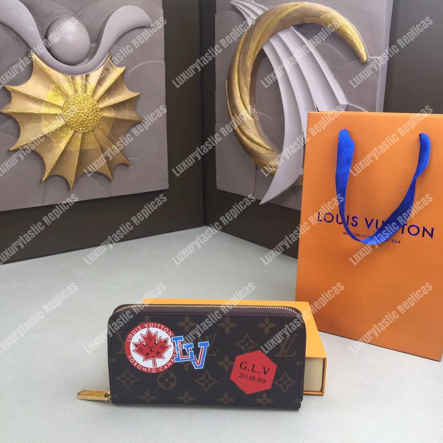 LV Zippy Wallet My LV World Tour Monogram Red