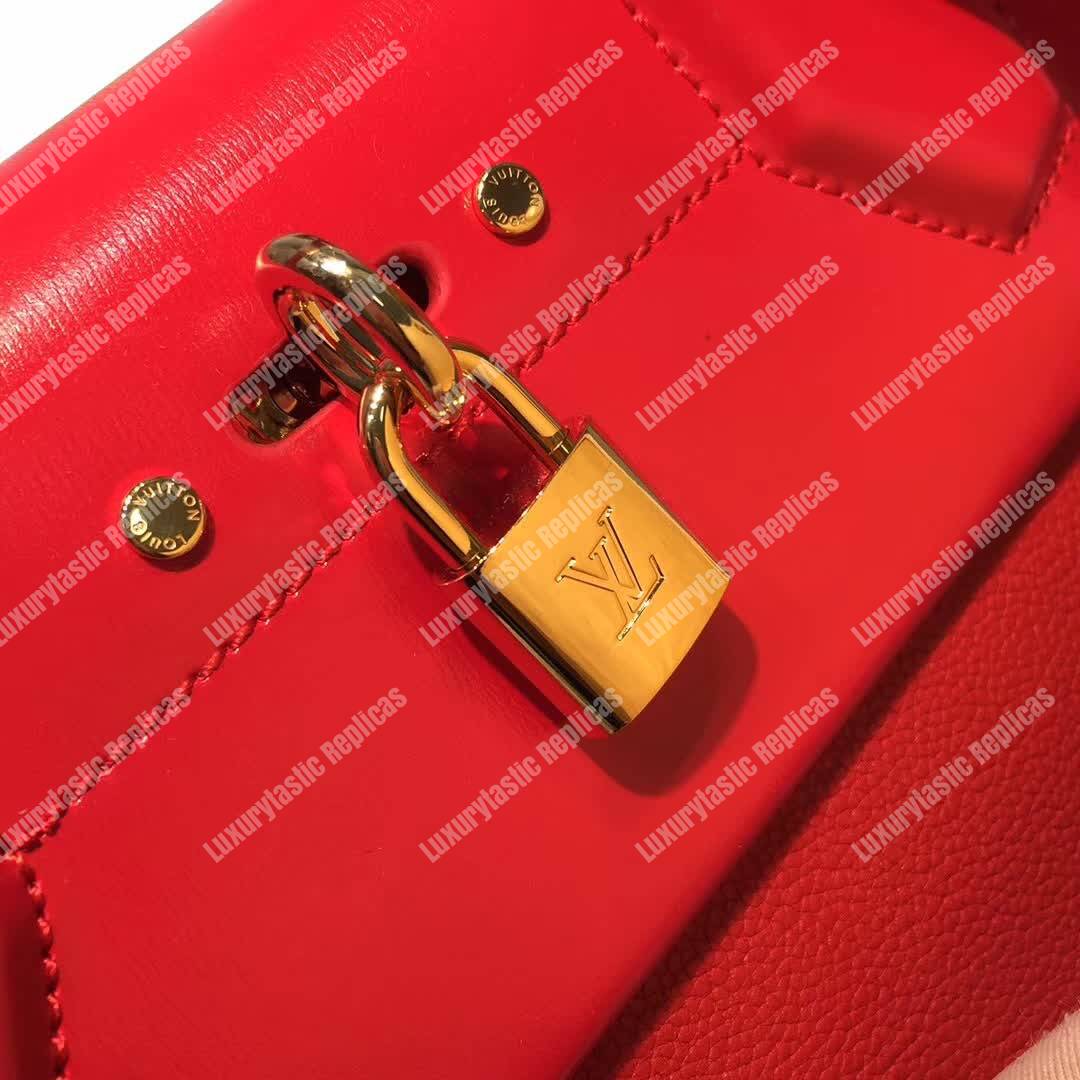 LV City Steamer One Handle Bag Red