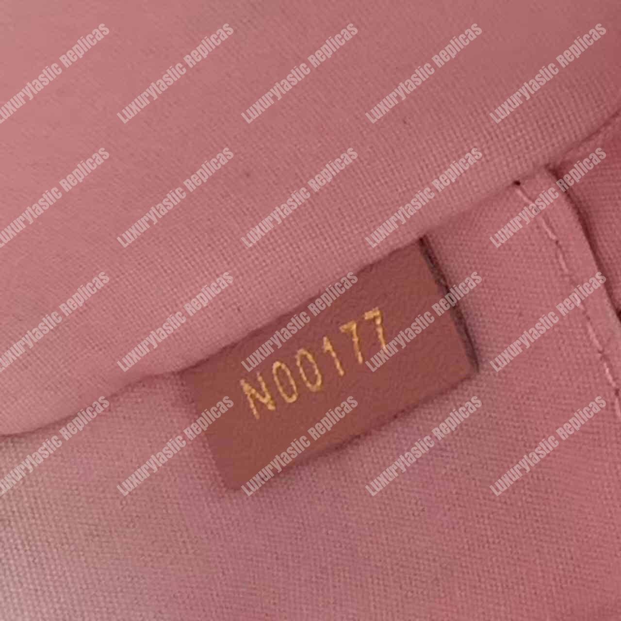 LV Camera Pouch Monogram Vernis Leather Rose Ballerine