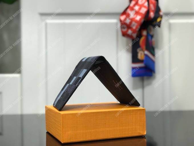LV Slender Wallet Damier Graphite Pixel