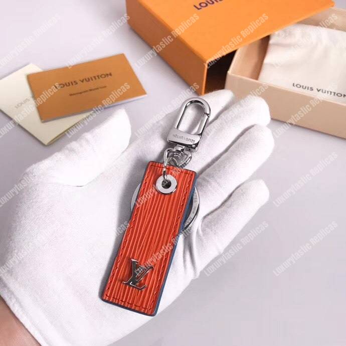 LV Epi Mix Bag Charm and Key Holder Orange