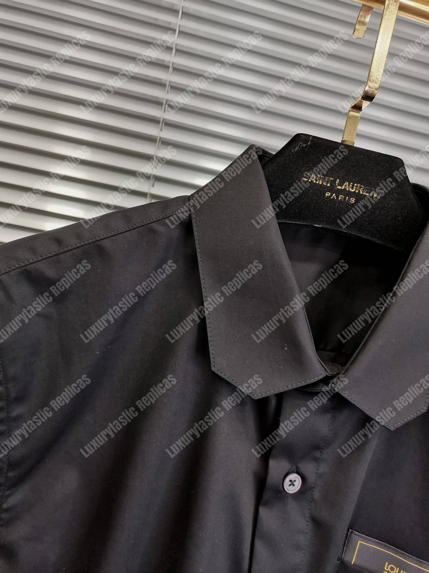 lv l**is V*t*n staples edition dna shirt black