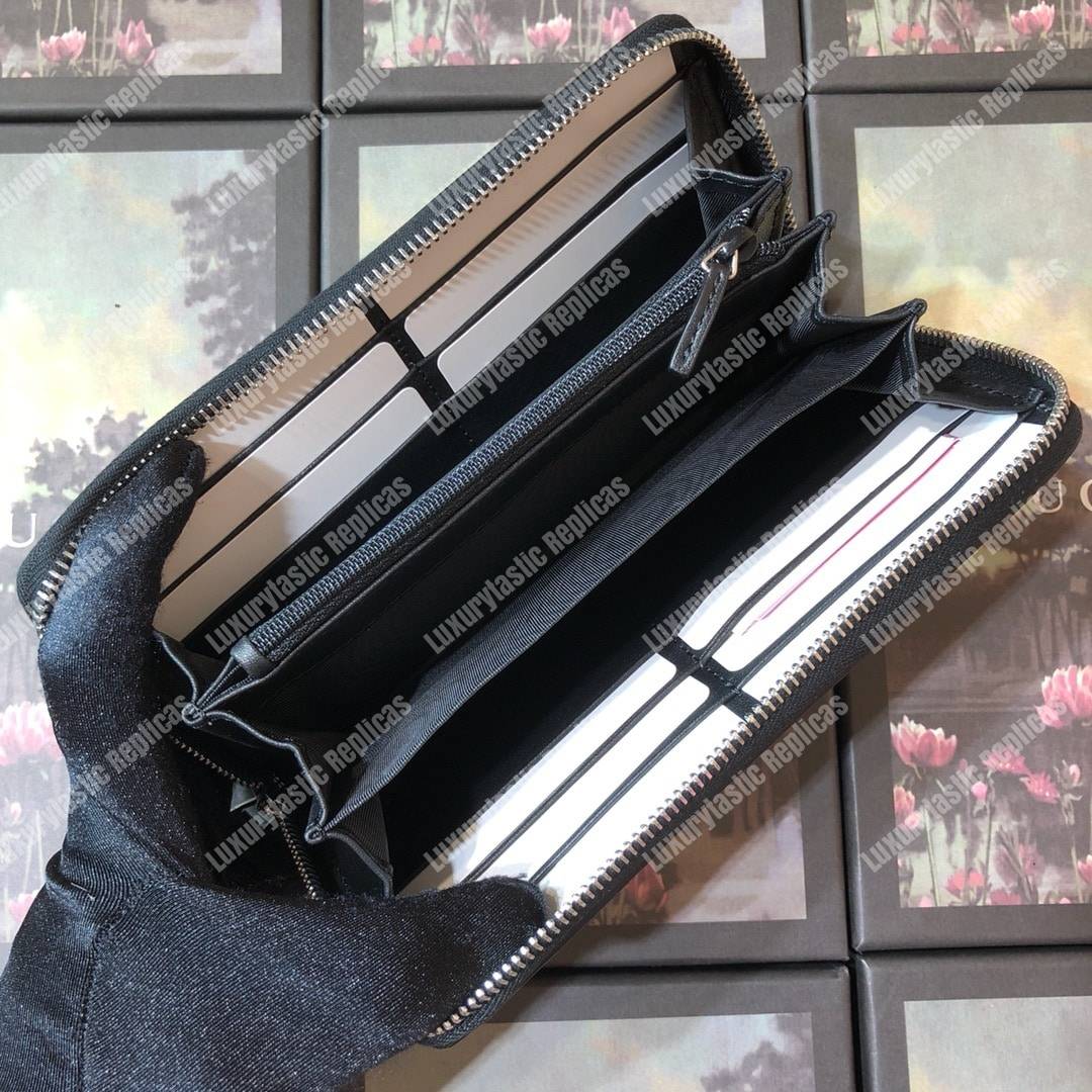 G*u*i gg sup*e web zip around wallet