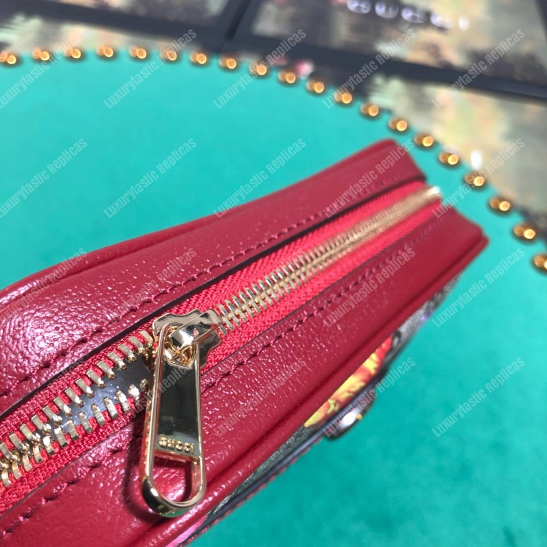 G*u*i ophidia gg flora mini bag red