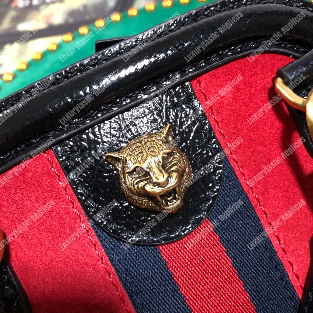 G*u*i re(belle) small shoulder bag suede red