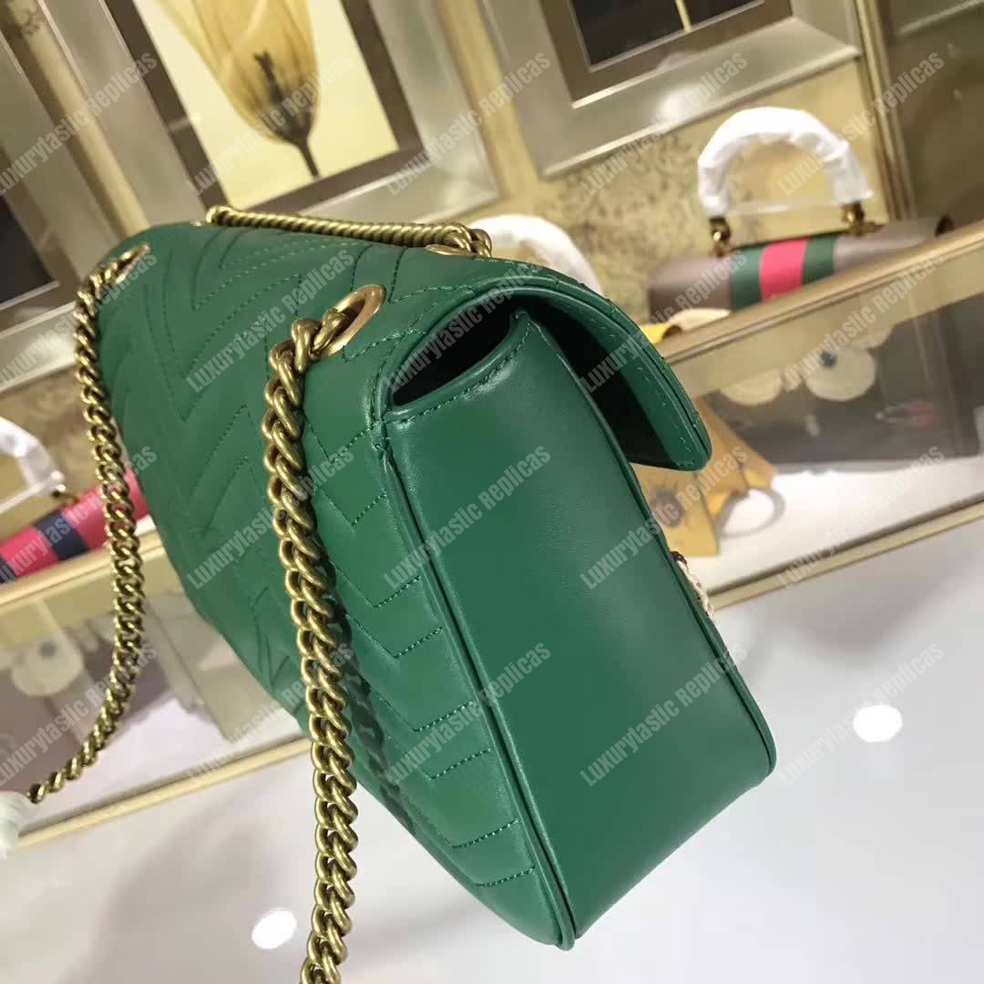 G*u*i gg marmont medium matelasse shoulder bag butterfly