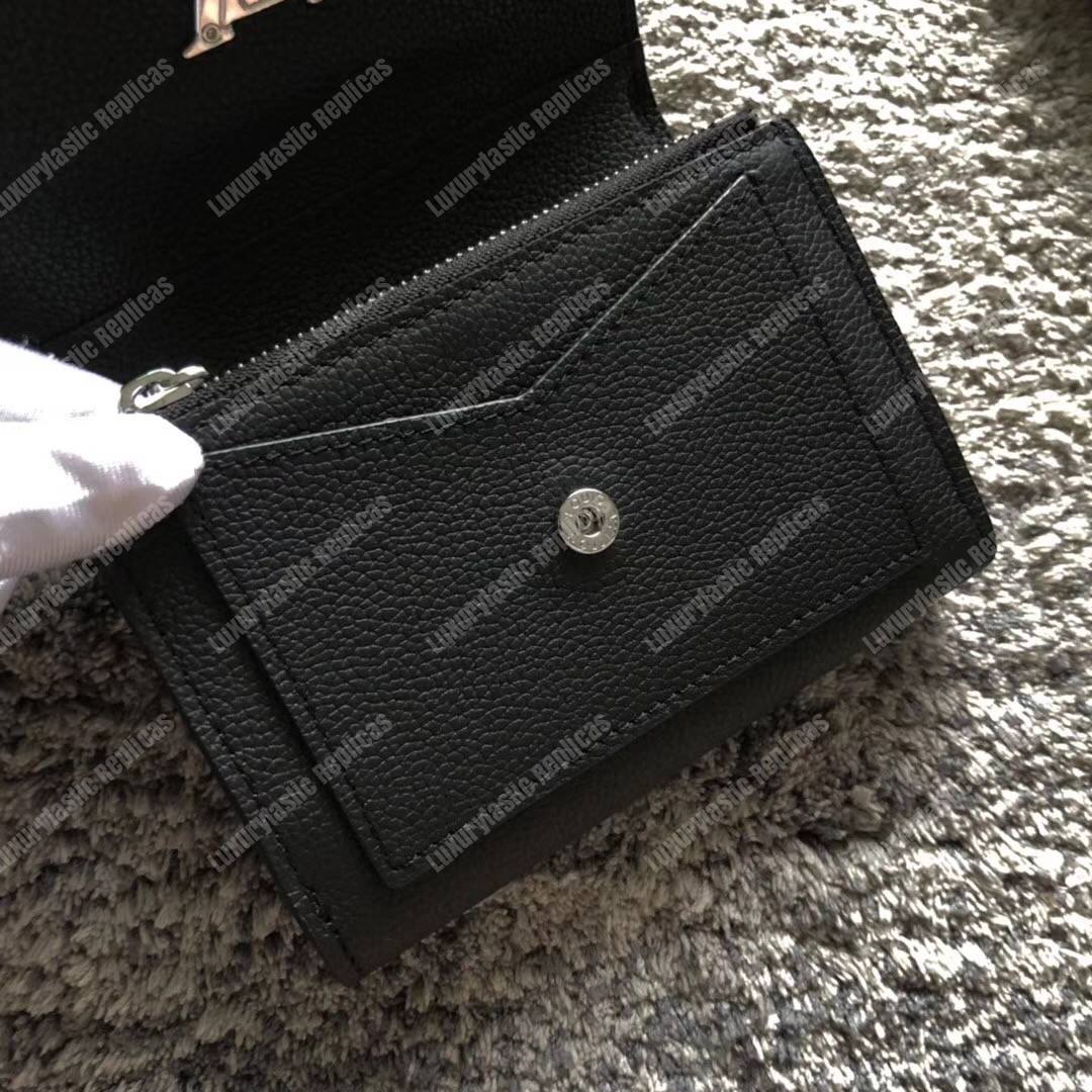 LV MyLockMe Compact Wallet Noir