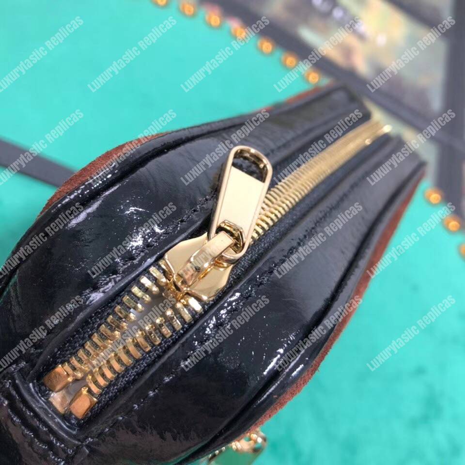 G*u*i ophidia suede mini bag chesnut