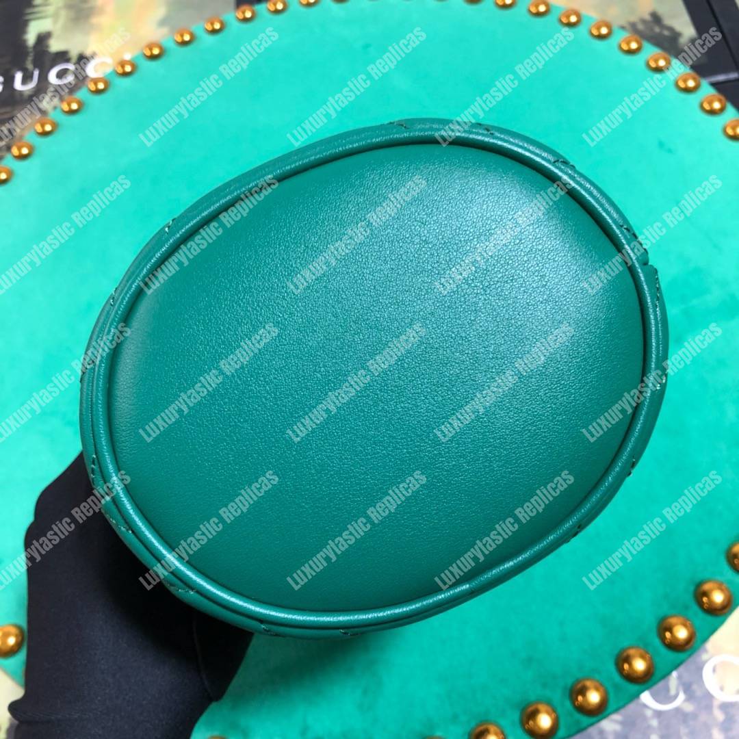 G*u*i gg marmont mini bucket bag green