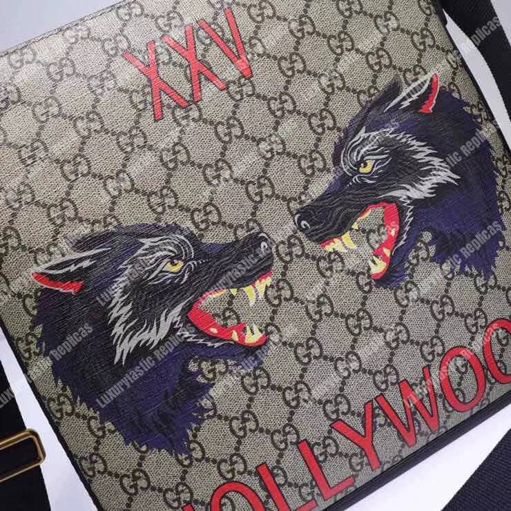 G*u*i t.gg hollywood wolf messenger bag