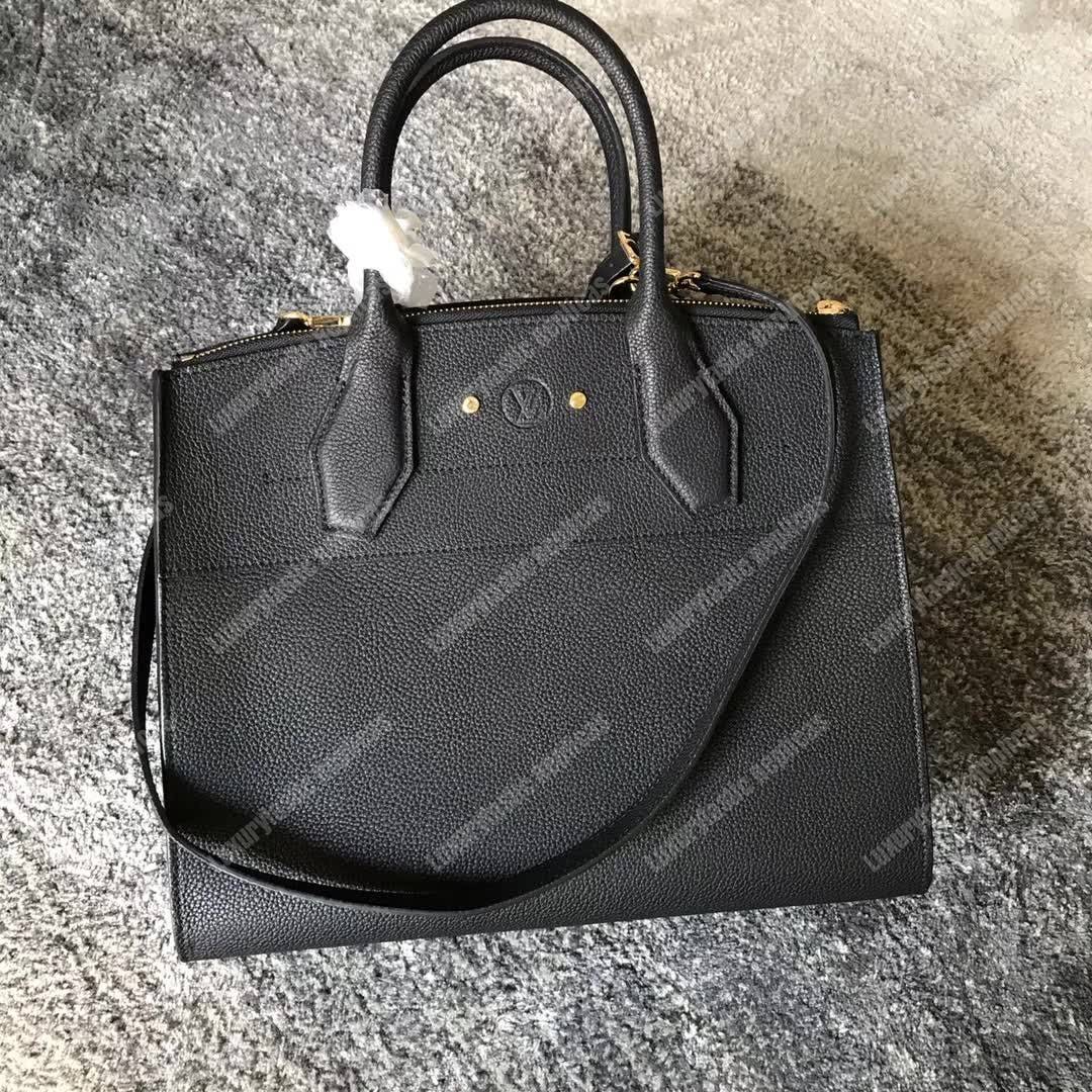 LV City Steamer MM Taurillon Leather