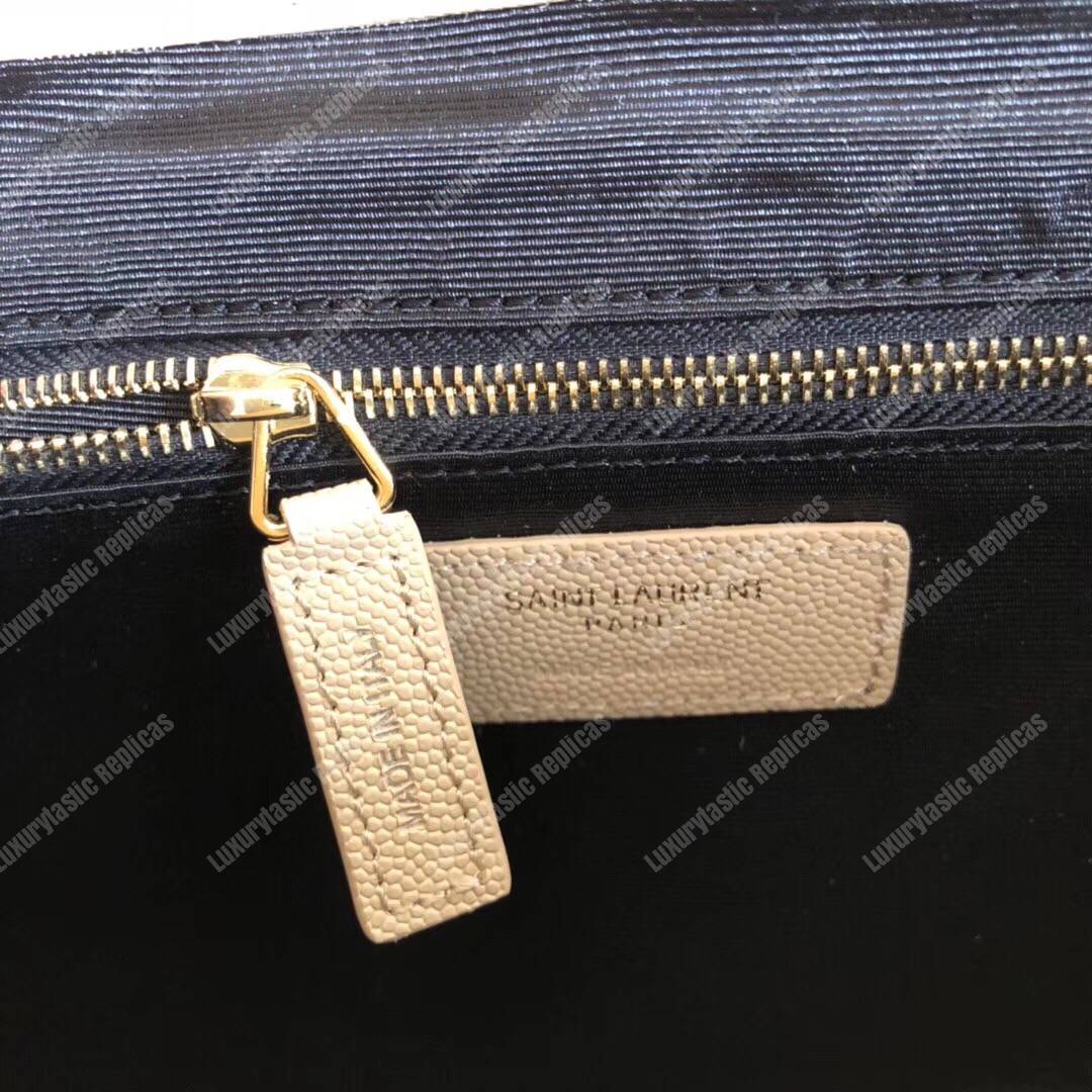 Saint Laurent Large Envelope Chain Bag Dark Beige