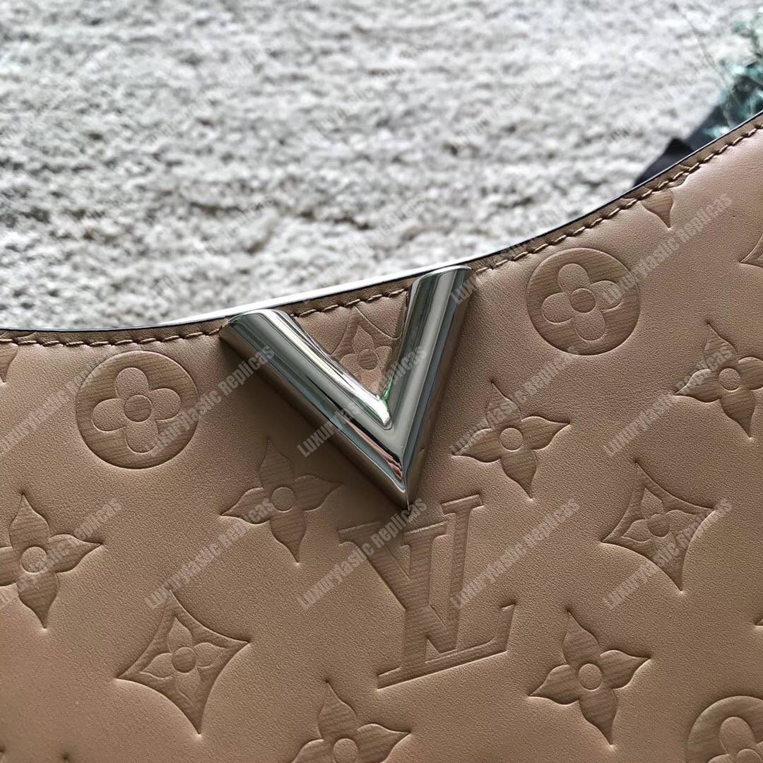 LV Very Hobo Very Leather Sesame Creme