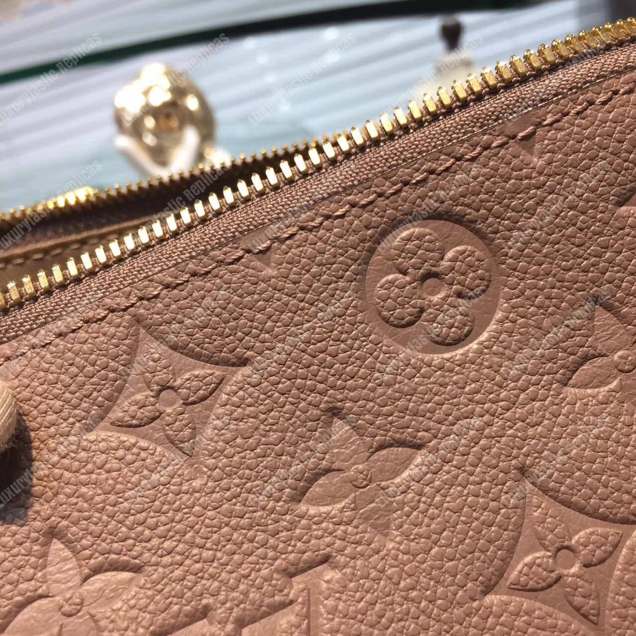 LV Ponthieu PM Monogram Empreinte Leather Vison