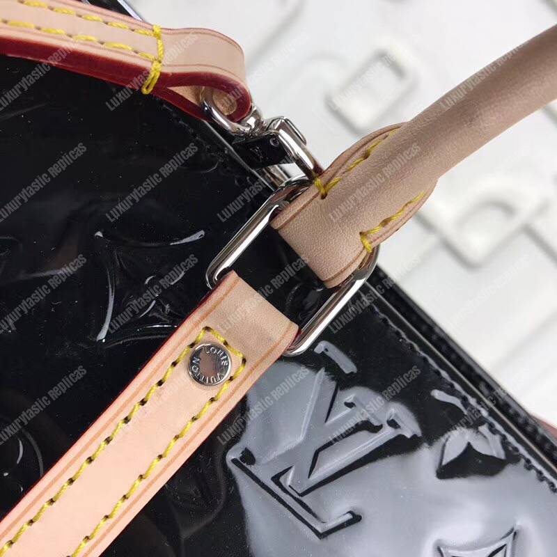 LV Monogram Vernis Neo Triangle Bag Black