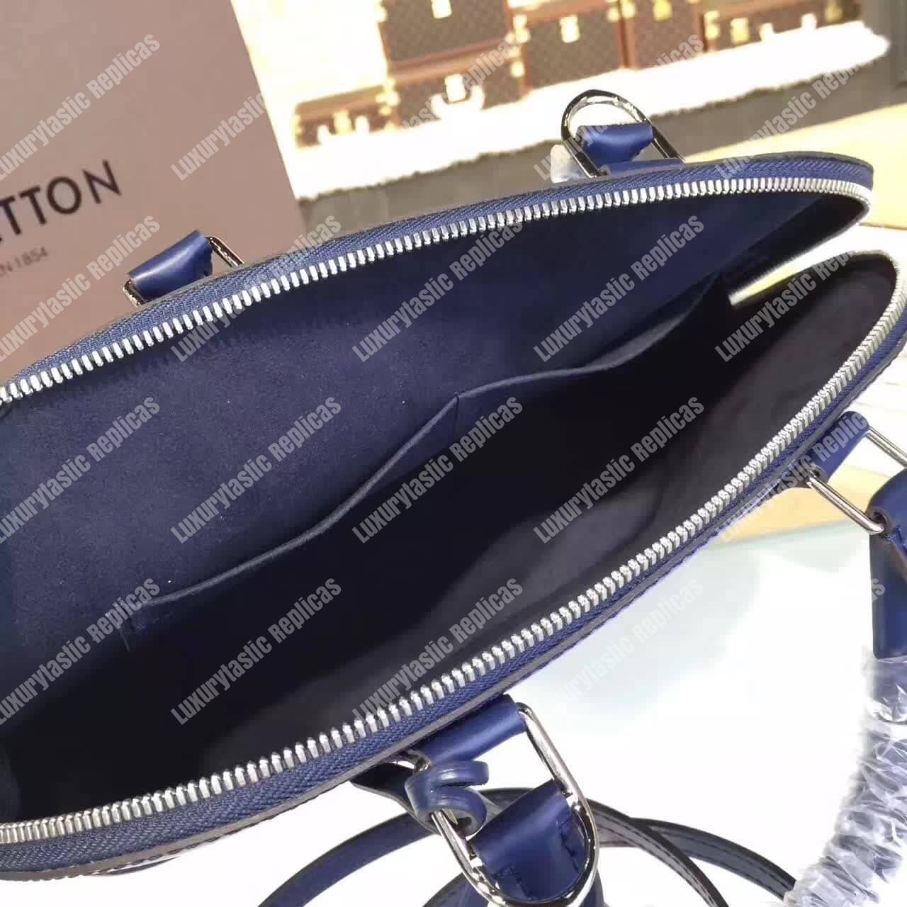 LV Alma PM Epi Leather Indigo