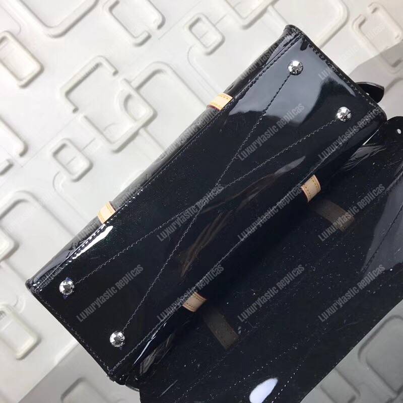 LV Monogram Vernis Neo Triangle Bag Black