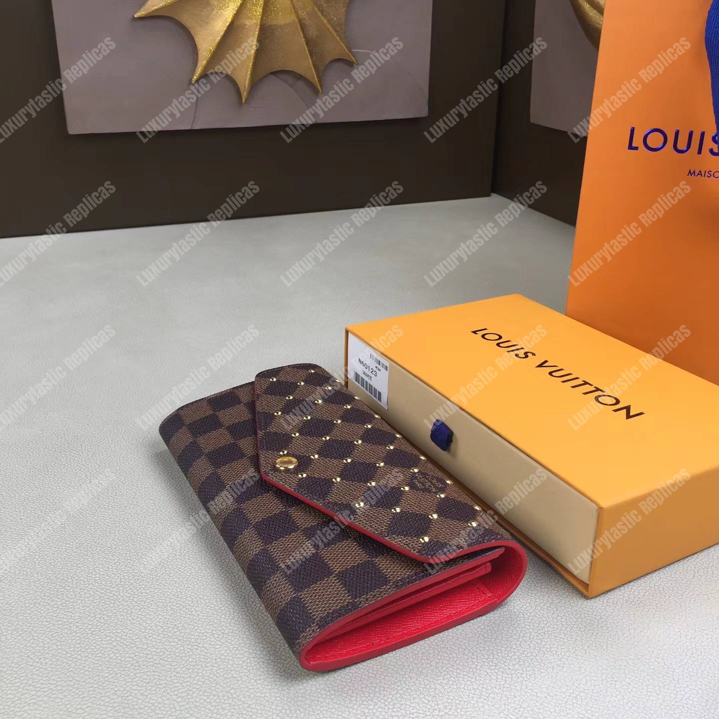 LV Sarah Wallet Damier Ebene