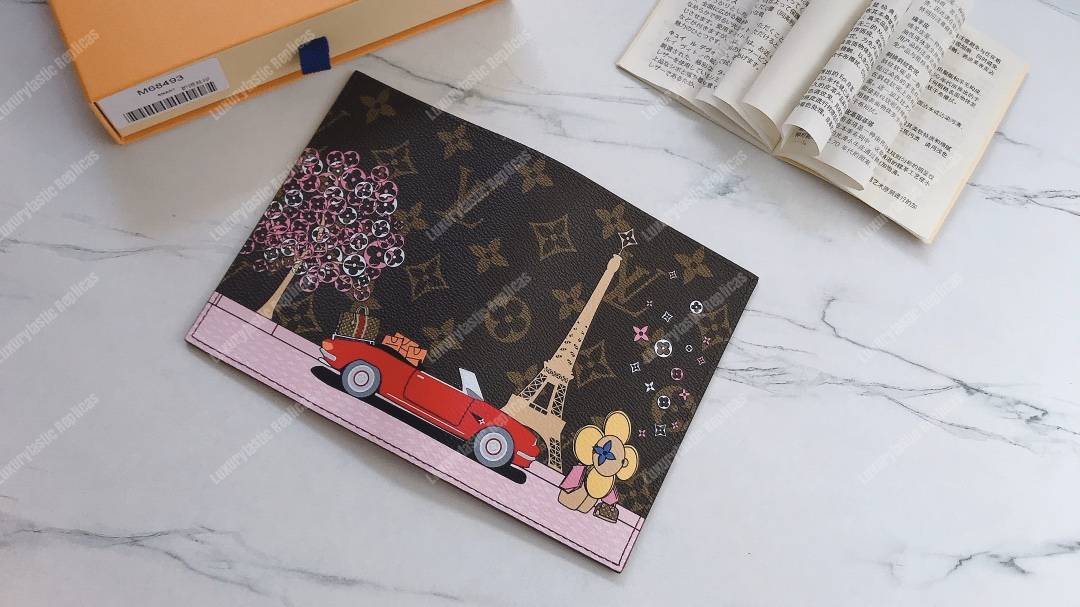 LV Passport Cover Eiffel Tower Print