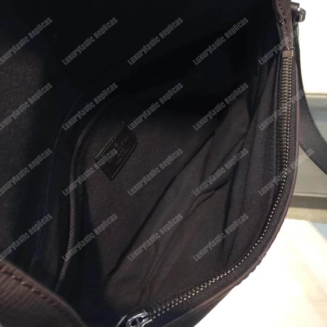 LV Canyon Messenger PM Utah Leather Marron