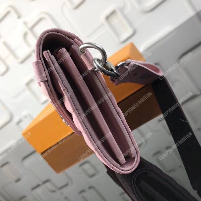 LV New Wave Long Wallet Smoothie Pink