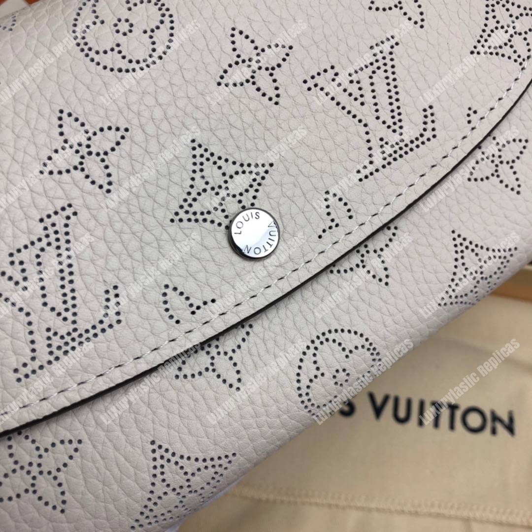 LV Iris Wallet Mahina Leather Ivory