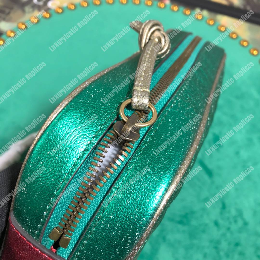 G*u*i zumi clutch metallic red/green