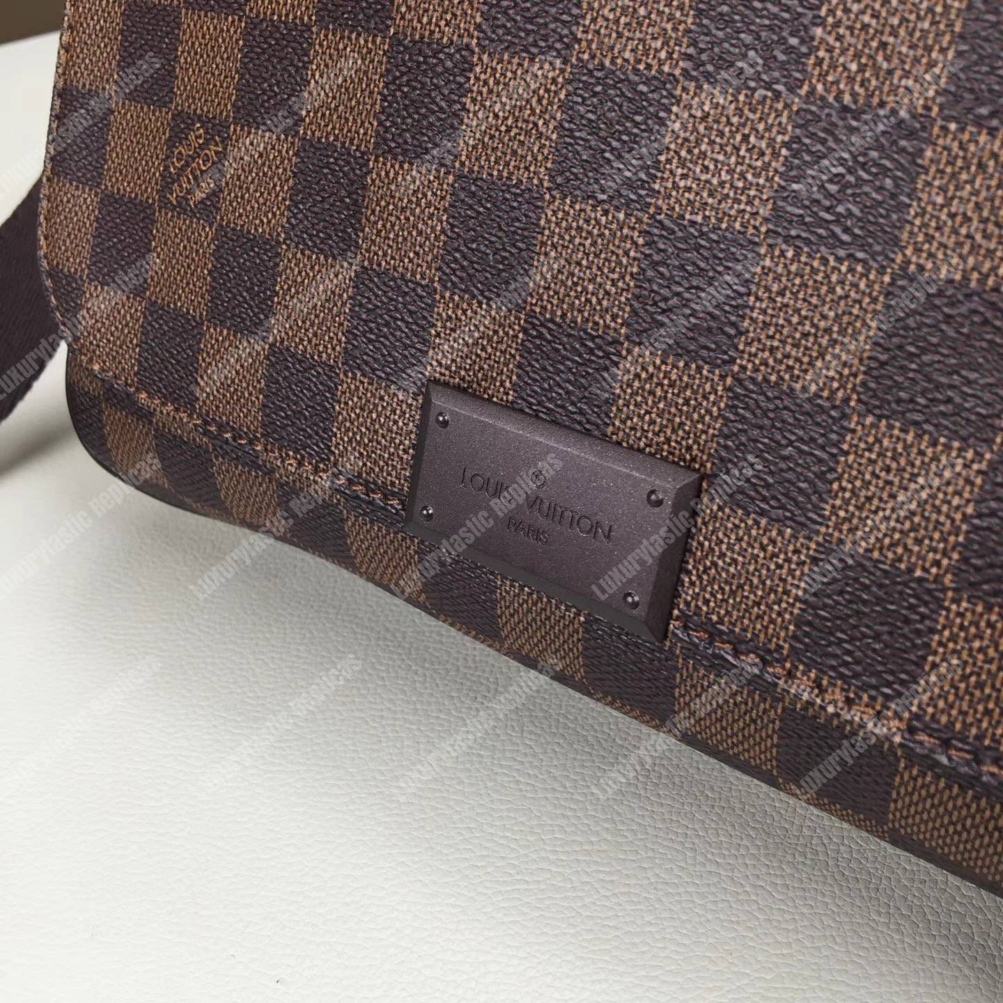 LV District PM Messenger Bag Damier Ebene Canvas