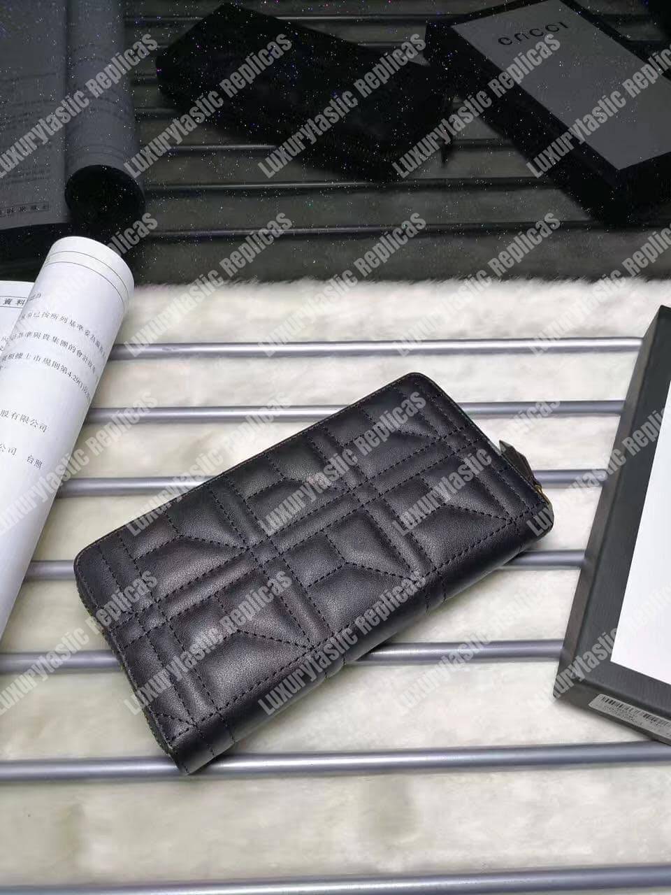 G*u*i gg marmont zip around wallet black