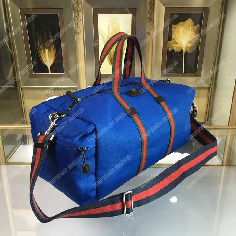G*u*i technical canvas duffle blue
