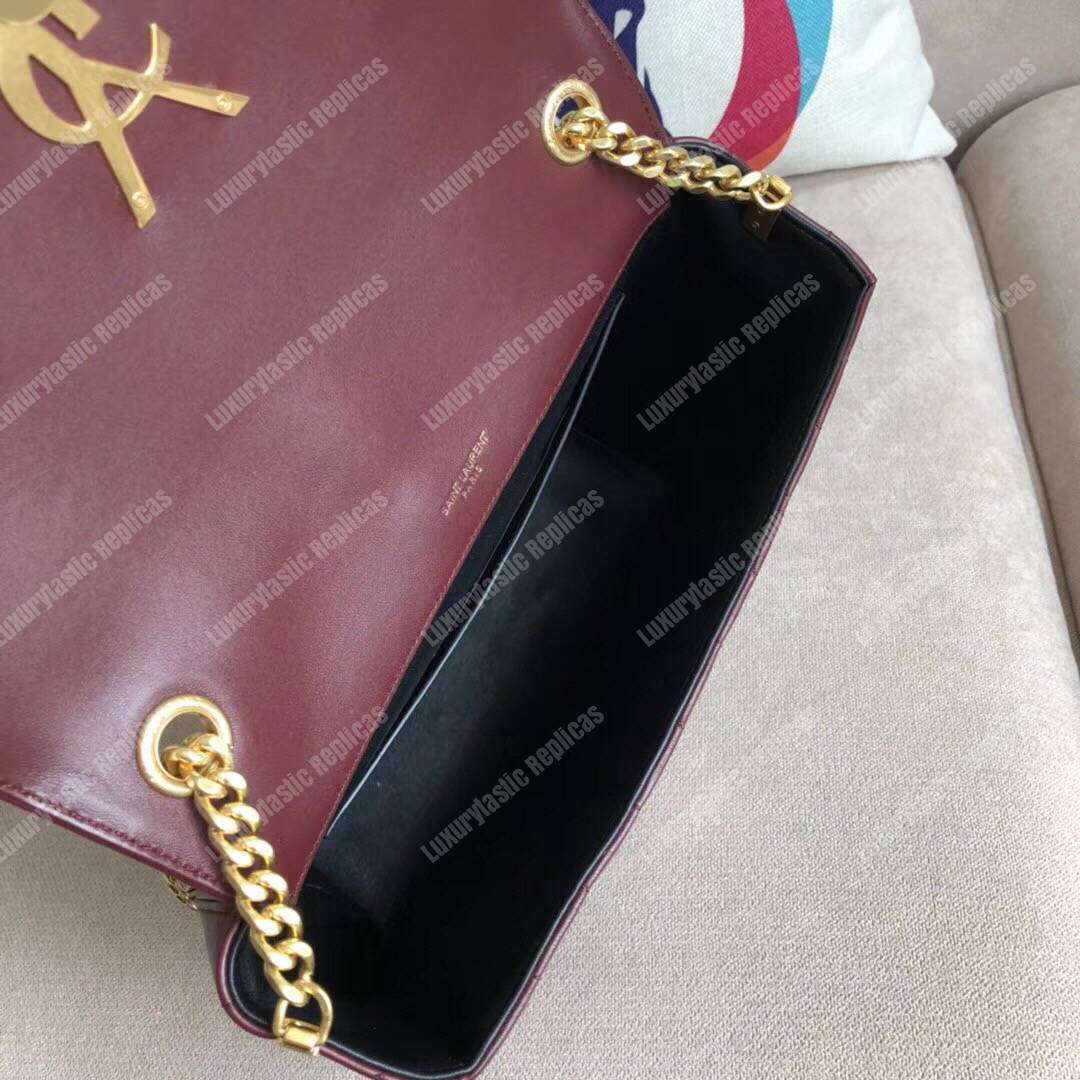 Saint Laurent Vicky Large Dark Red