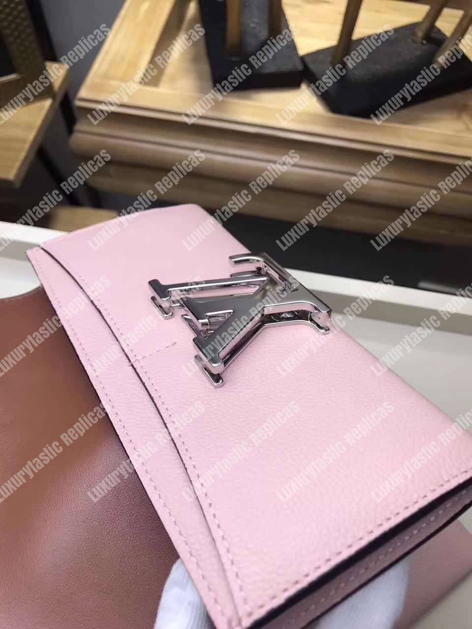 LV Vivienne LV Long Wallet Rose Ballerine